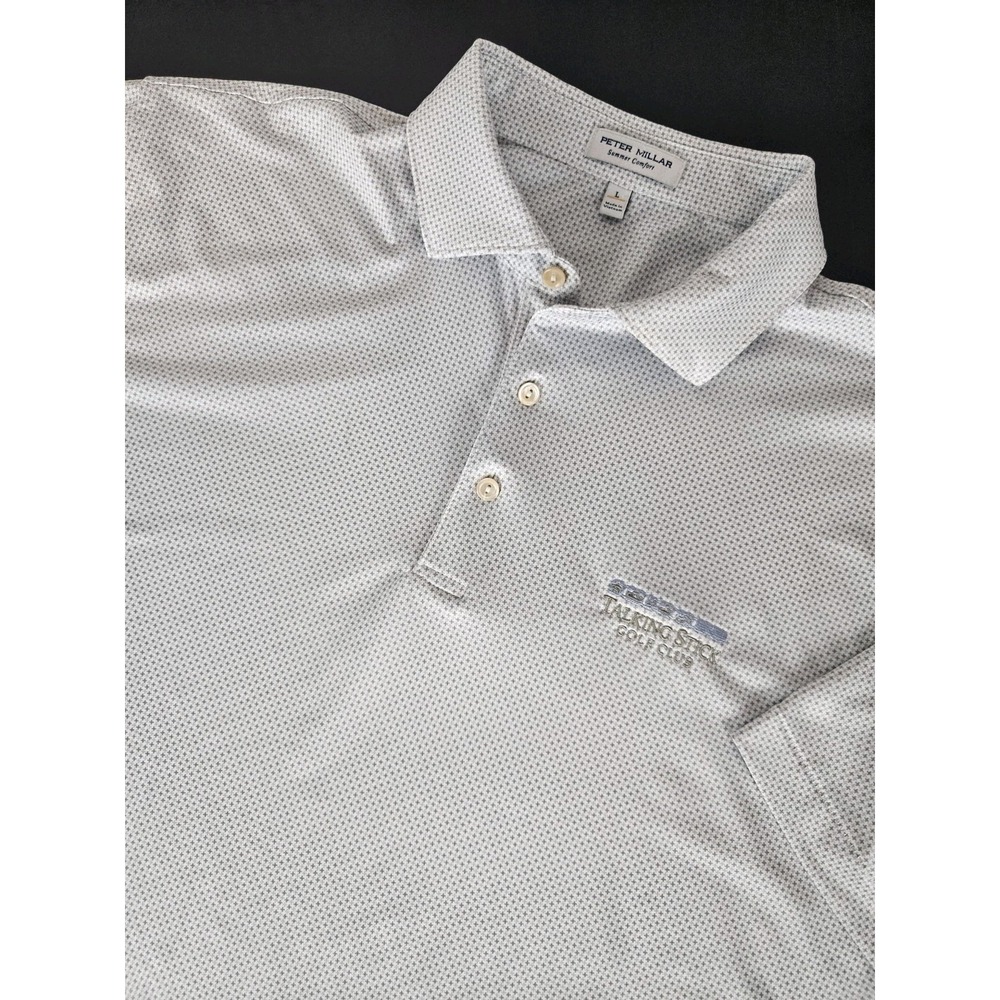 Peter Millar Men's Summer Comfort Geometric AOP Short Sleeve Golf Polo Shirt...